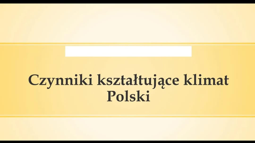 Co kształtuje klimat Polski? Zaskakujące czynniki wpływające na pogodę